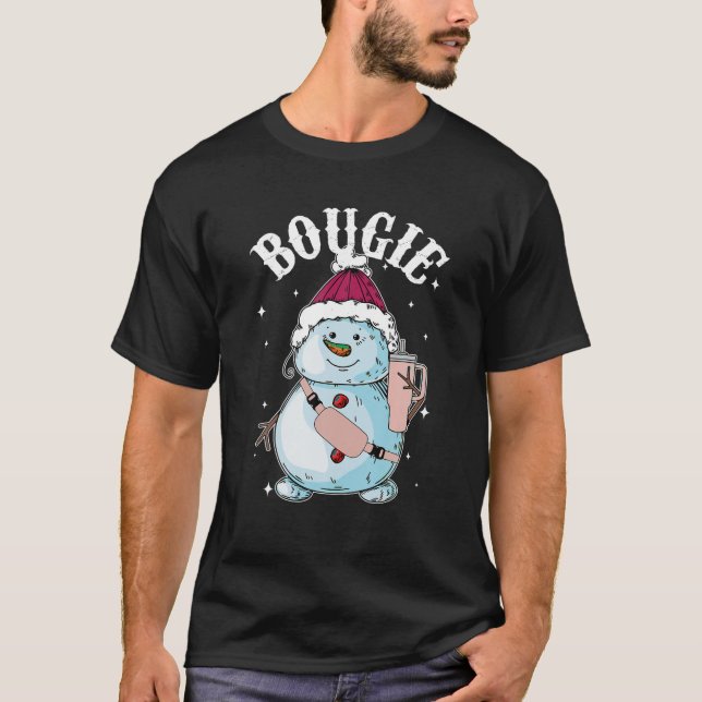 Boojee Snowman Bougie Snowman Belt Bag Boojee Xmas T-Shirt (Front)