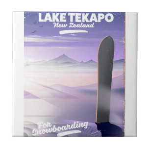 book a trip today lake Tekapo New Zealand Ceramic Tile