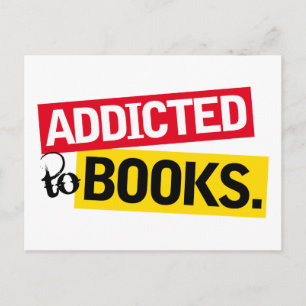 Book Addict Funny Reading Gift Postcard