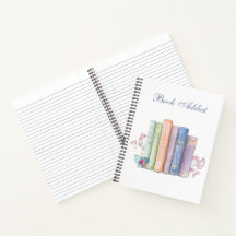 Book Addict Writers Customisable Spiral Notebook