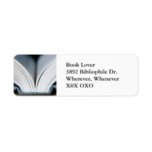 Book Address Label Return Address Label