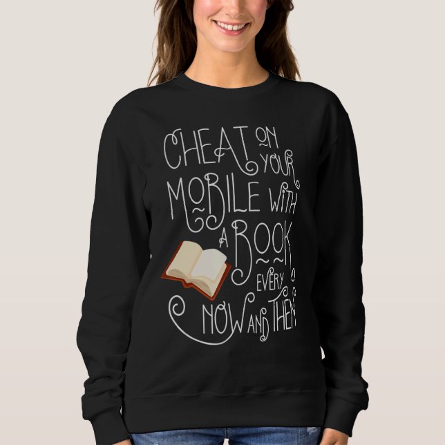 Book  And Bookworm Sweatshirt (Front)