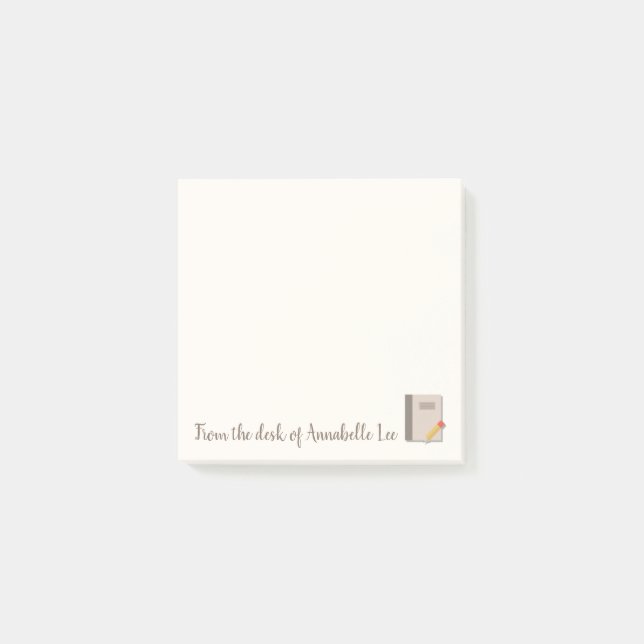 Book and Pencil Post-it Notes (Front)