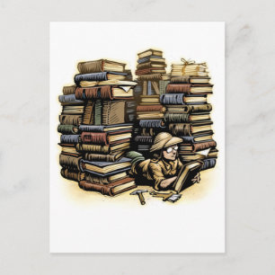 Book Archaeologist Postcard
