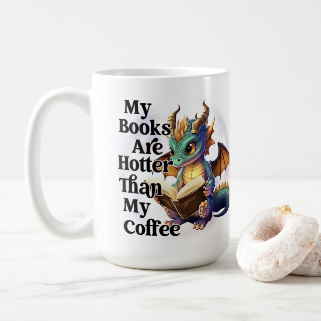 Book are hotter coffee mug (With Donut)