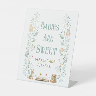 Book Baby Shower Babies are Sweet Favour Pedestal Sign