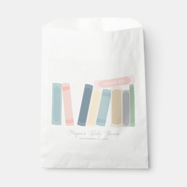 Book Baby Shower Favour Bags (Front)
