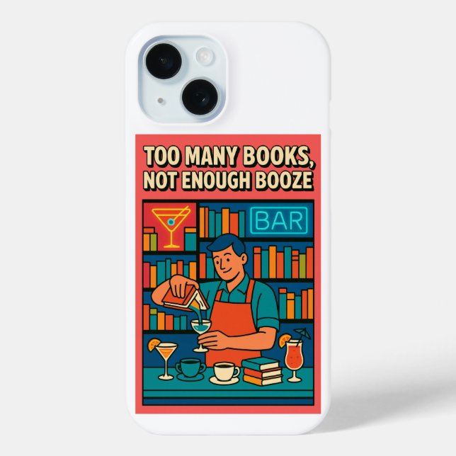 Book bar  funny meme quotes Case-Mate iPhone case (Back)