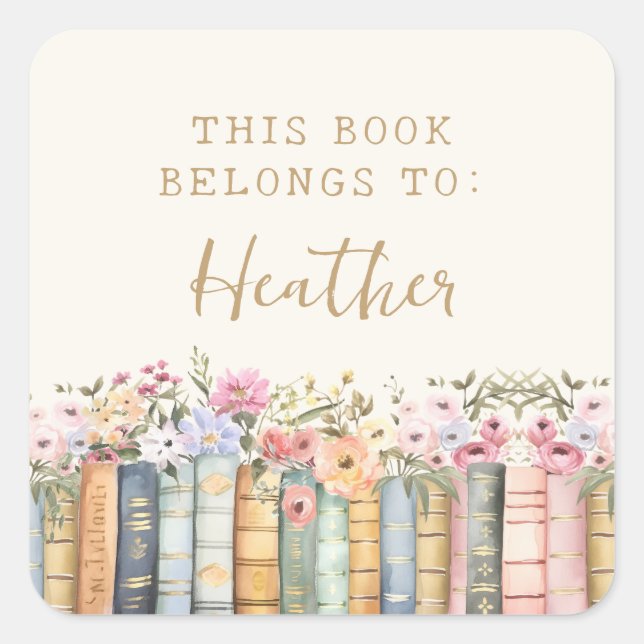 Book Belongs To Sticker (Front)