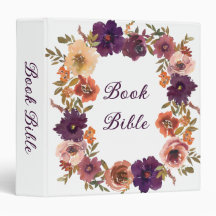 Book Bible Floral Customisable Author