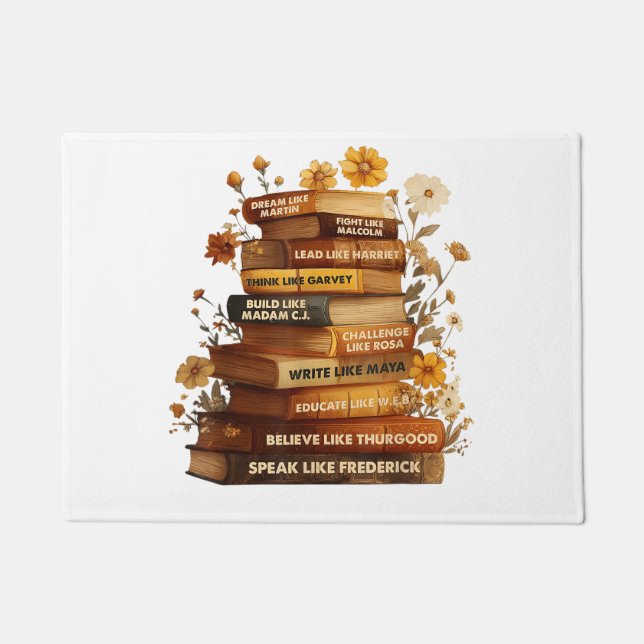 Book Black History Month Doormat (Front)