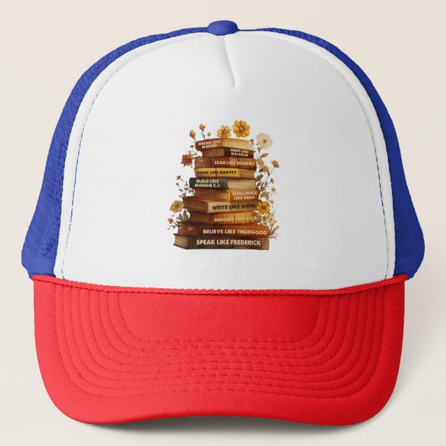 Book Black History Month Trucker Hat (Front)