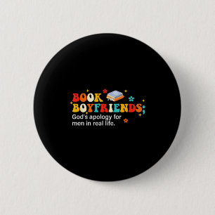Book Boyfriends Definition Design  6 Cm Round Badge