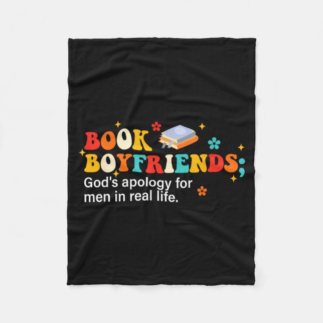 Book Boyfriends Definition Design  Fleece Blanket (Front)