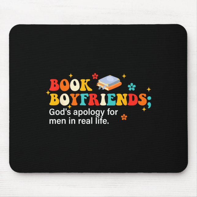 Book Boyfriends Definition Design  Mouse Pad (Front)