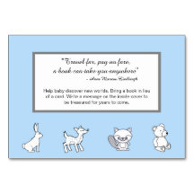 Book Card - Travel Quote - Woodland Creatures