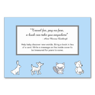 Book Card - Travel Quote - Woodland Creatures