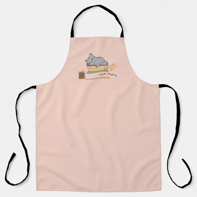  Book Cat Apron (Front)