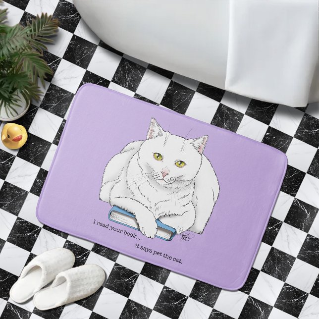 Book Cat Bath Mat (Creator Uploaded)