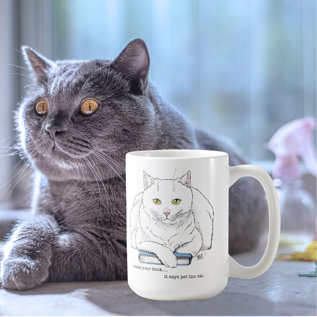 Book Cat Coffee Mug (Creator Uploaded)