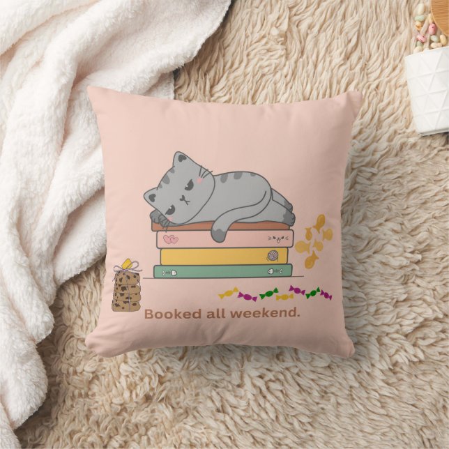 Book Cat Cushion (Blanket)