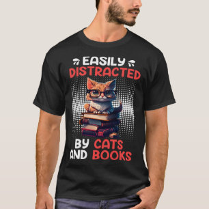 Book  Cat fan Bookworm Book Reader Bookfriend  4 T-Shirt