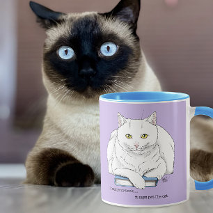 Book Cat Mug