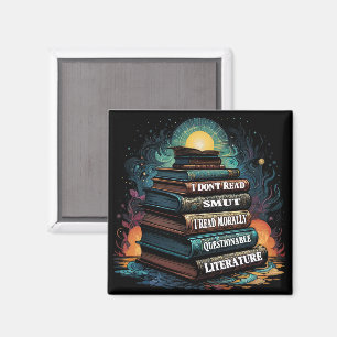 Book Choices Humour Square Magnet