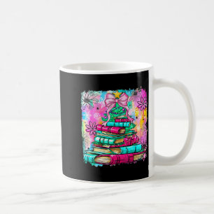 Book Christmas Tree Lights Teacher Librarian Book  Coffee Mug