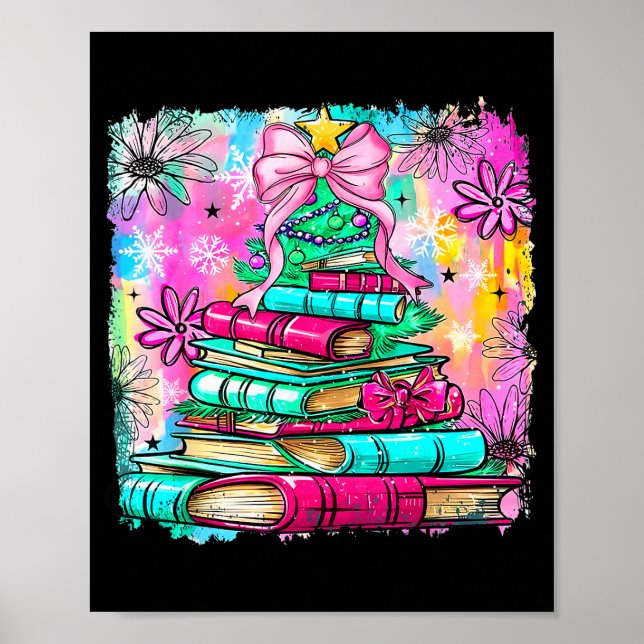 Book Christmas Tree Lights Teacher Librarian Book  Poster (Front)