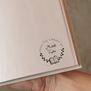Book Circle From the Library Of Rubber Stamp