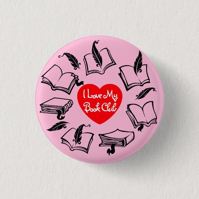 Book Club 3 Cm Round Badge (Front)