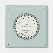 Book Club Blue Customized Magnet