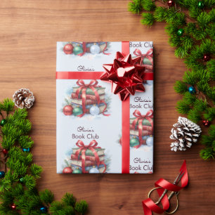 Book Club Christmas Personalised Wrapping Paper