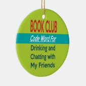 Book Club - Code Word Ceramic Tree Decoration (Right)