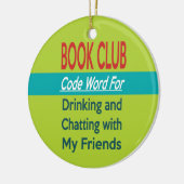Book Club - Code Word Ceramic Tree Decoration (Left)
