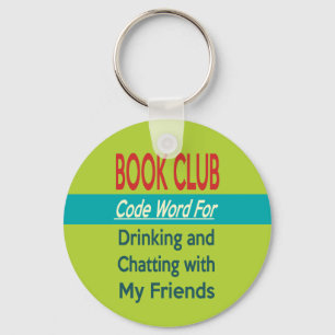 Book Club - Code Word Key Ring