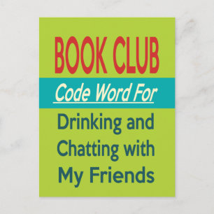 Book Club - Code Word Postcard