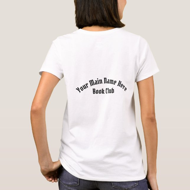Book Club Double Side T-Shirt (Back)