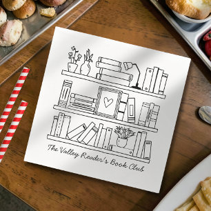 Book Club Event Personalized Napkin