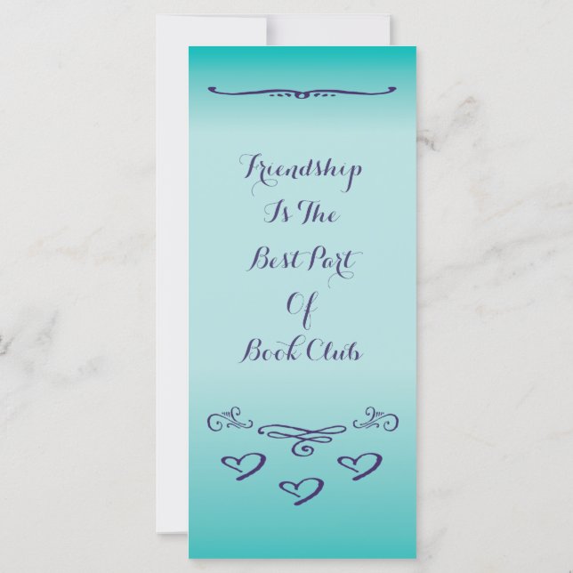 Book Club - Friendship Book Marker (Back)