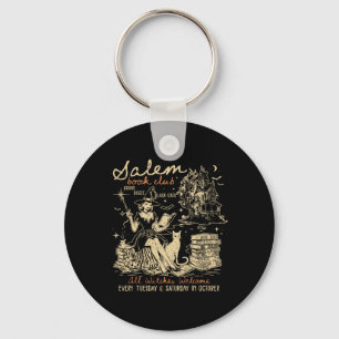 Book Club Funny Bookish Halloween Spooky Reading B Key Ring