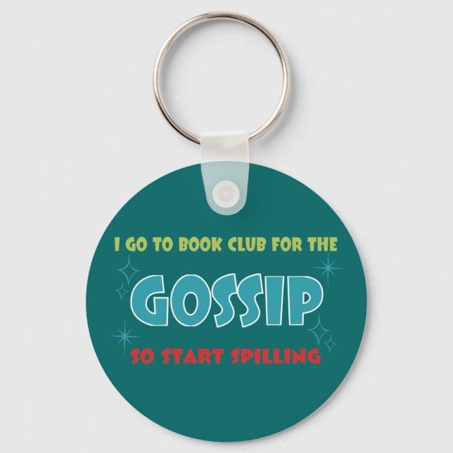 book club gossip key ring (Front)