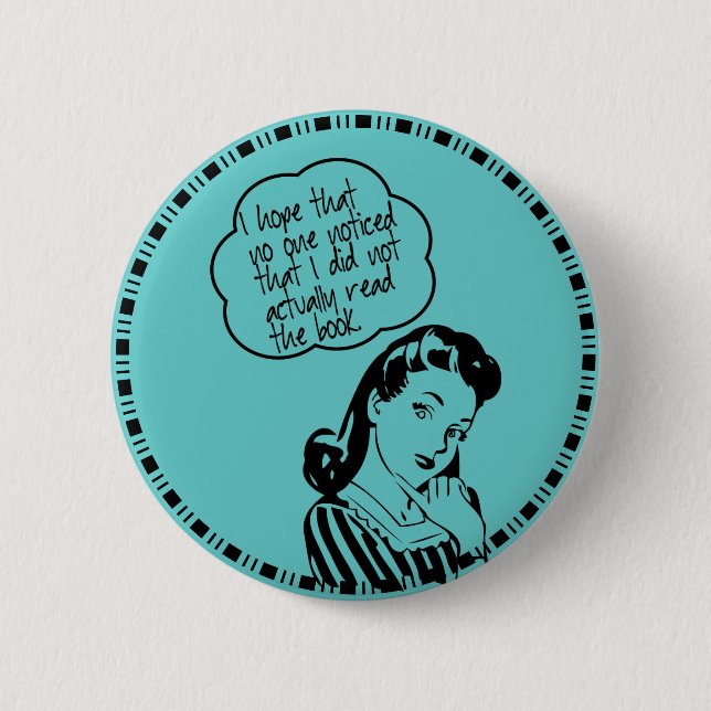 Book Club - I Hope - Retro 6 Cm Round Badge (Front)