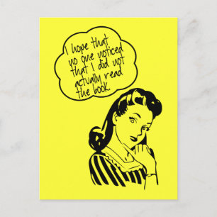 Book Club - I Hope - Retro Postcard