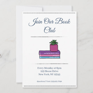 Book Club Invitation