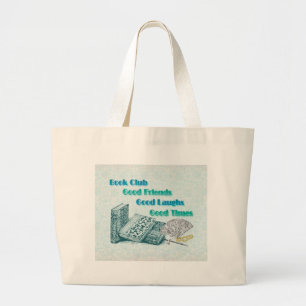 book club large tote bag