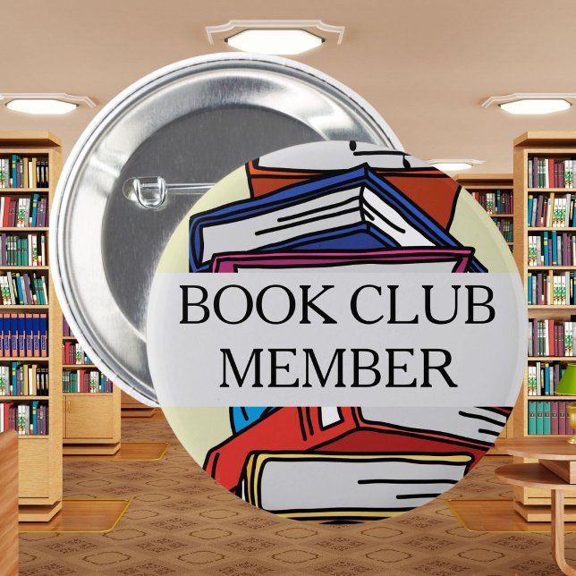 Book club member badge bookish reader lover books (Creator Uploaded)