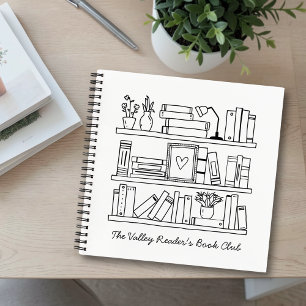 Book Club Member Personalized Gift Spiral Notebook