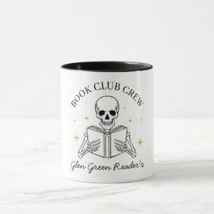 Book Club Name Funny Reading Skeleton Gift   Mug